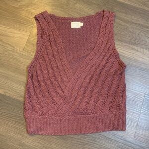 Dreamers Mauve Knit Tank Top